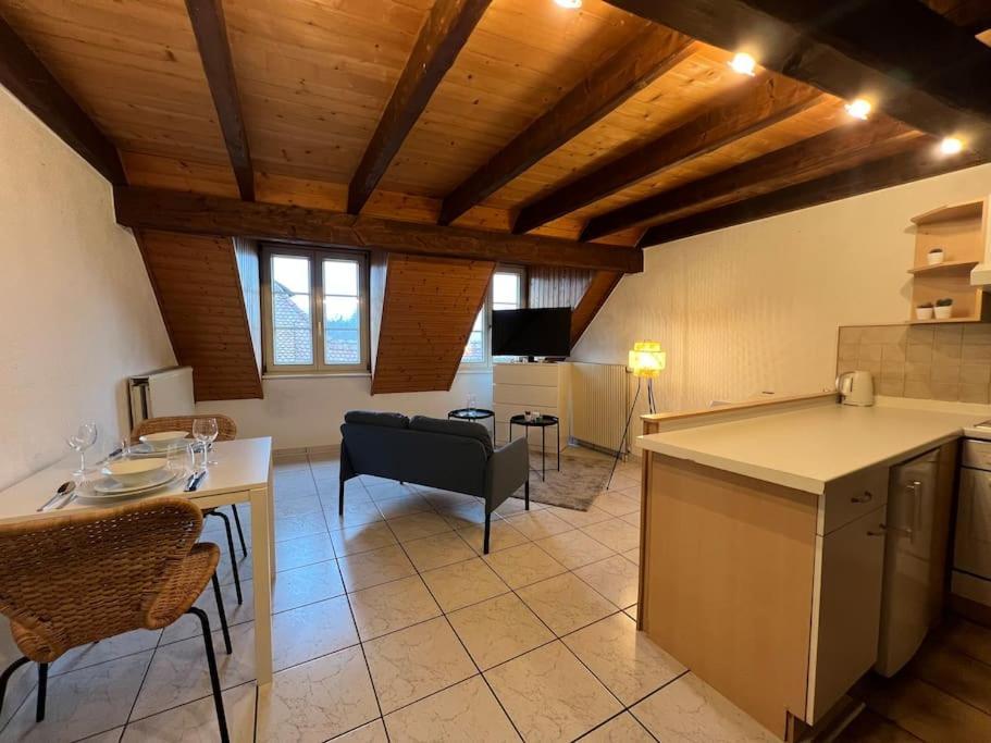 Charmant Appartement En Duplex A Porrentruy Eksteriør bilde